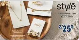 Familiprix STYLÉ, Selected jewelry offer