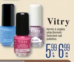 Jean Coutu VITRY Selected nail polishes offer