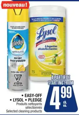 Jean Coutu EASY-OFF, LYSOL, PLEDGE Selected cleaning products offer