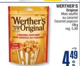 Jean Coutu WERTHER'S Original Caramel popcorn offer