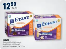 Familiprix ENSURE High protein, Nutritional supplement, 6x 235ml offer