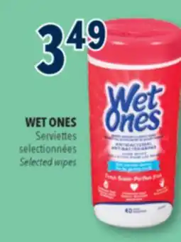 Familiprix WET ONES, Hand and face wipes, 40 units offer