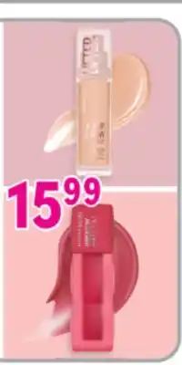 Familiprix MAYBELLINE NEW YORK, Selected makeup products offer