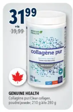 Familiprix GENUINE HEALTH Clean collagen, powder, 210g offer