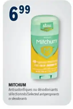 Familiprix MITCHUM, Selected antiperspirants or deodorants offer
