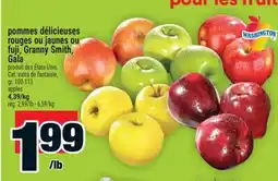 Super C POMMES DÉLICIEUSES ROUGES OU JAUNES OU FUJI, GRANNY SMITH, GALA | APPLES offer