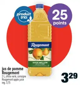 Super C JUS DE POMME ROUGEMONT | ROUGEMONT APPLE JUICE offer