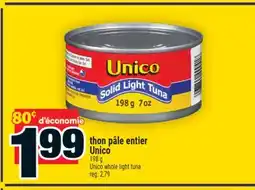 Super C THON PÂLE ENTIER UNICO | UNICO WHOLE LIGHT TUNA offer