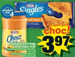 Super C PRÉPARATION DE FROMAGE FONDU SINGLES KRAFT | KRAFT SINGLES PROCESS CHEESE FOOD offer