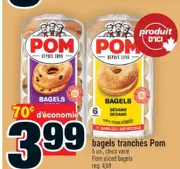 Super C BAGELS TRANCHÉS POM | POM SLICED BAGELS offer