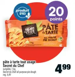 Super C PÂTE À TARTE TOUT USAGE SECRET DU CHEF | SECRET DU CHEF ALL PURPOSE PIE DOUGH offer