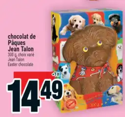 Super C CHOCOLAT DE PÂQUES JEAN TALON | JEAN TALON EASTER CHOCOLATE offer