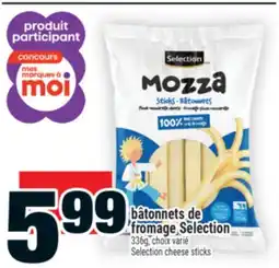 Super C BÂTONNETS DE FROMAGE SELECTION | SELECTION CHEESE STICKS offer