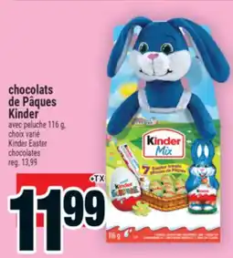 Super C CHOCOLATS DE PÂQUES KINDER | KINDER EASTER CHOCOLATES offer