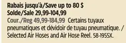 Canadian Tire MAXIMUM Selected Air Hoses and Air Hose Reel offer