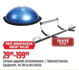 Canadian Tire Selected Exercise Equipment offer