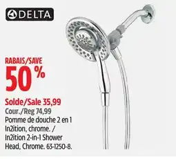 Canadian Tire Delta In2ition 2-in-1 Shower Head offer