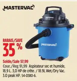 Canadian Tire 18.9L Wet/Dry Vac offer