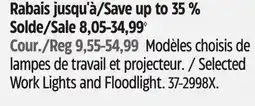 Canadian Tire Certified Selected Work Lights and Floodlight offer
