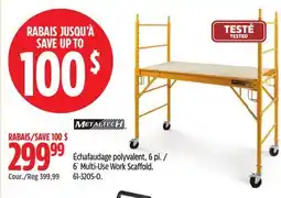Canadian Tire 6´ Multi-Use Work Scaffold offer
