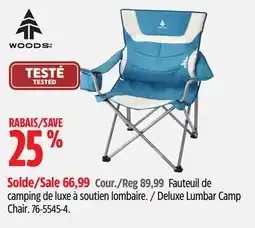 Canadian Tire Woods Deluxe Lumbar Camp Chair offer