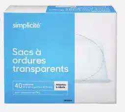 Canadian Tire Simplicite Garbage Bags offer