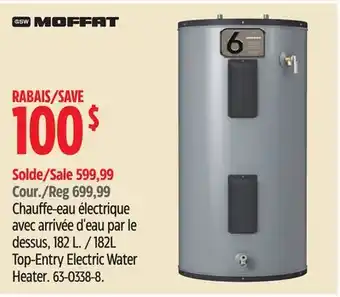 Canadian Tire 182L Top-Entry Electric Water Heater offer