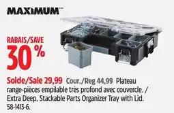 Canadian Tire MAXIMUM Extra Deep, Stackable Parts Organizer Tray with Lid offer