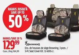 Canadian Tire Browning 3-Pc Seat Cover Kit offer