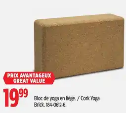 Canadian Tire Gaiam Cork Yoga Brick offer