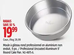 Canadian Tire Paderno Professional Uncoated Aluminum 9˝ Round Cake Pan offer