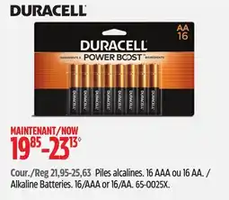 Canadian Tire Duracell Alkaline Batteries offer
