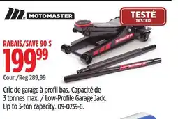 Canadian Tire Low-Profile Garage Jack offer