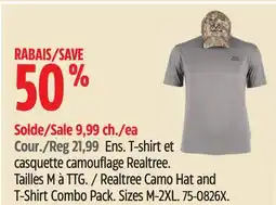 Canadian Tire Realtree Camo Hat and T-Shirt Combo Pack offer