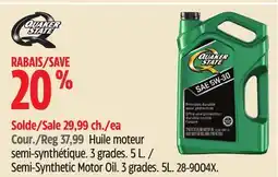 Canadian Tire Semi-Synthetic Motor Oil offer