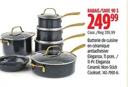 Canadian Tire 11-Pc Eleganza Ceramic Non-Stick Cookset offer