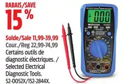 Canadian Tire Selected Electrical Diagnostic Tools offer