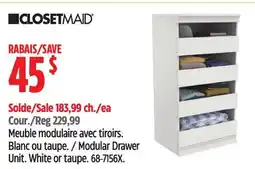 Canadian Tire Modular Drawer Unit offer
