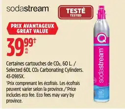 Canadian Tire Selected 60L CO2 Carbonating Cylinders offer