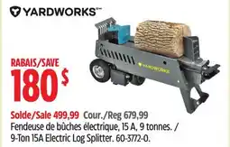 Canadian Tire 9-Ton 15A Electric Log Splitter offer