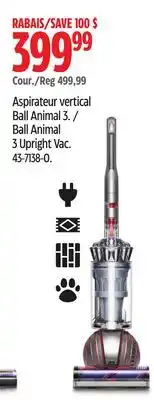 Canadian Tire Ball Animal 3 Upright Vac offer
