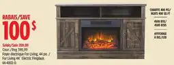 Canadian Tire For Living 44˝ Electric Fireplace offer