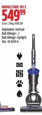 Canadian Tire Ball Allergy+ Upright Vac offer