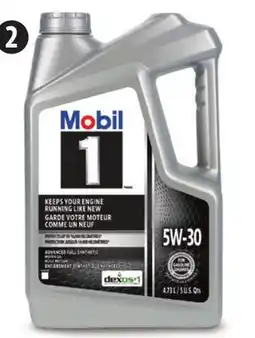 Canadian Tire Mobil 1 Synthetic Motor Oil offer