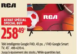 Canadian Tire FHD Google Smart TV, 43˝ offer