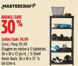 Canadian Tire 5-Shelf Resin Rack offer