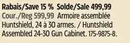 Canadian Tire Huntshield Assembled 24-30 Gun Cabinet offer