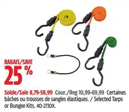 Canadian Tire Selected Tarps or Bungee Kits offer