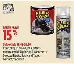 Canadian Tire Selected Liquid, Spray and Tapes offer