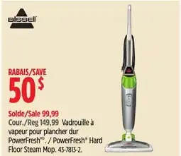 Canadian Tire PowerFresh Hard Floor Steam Mop offer